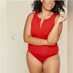 NWT Andie Swim The Malibu Red One Piece Swimsuit XXXL Tall